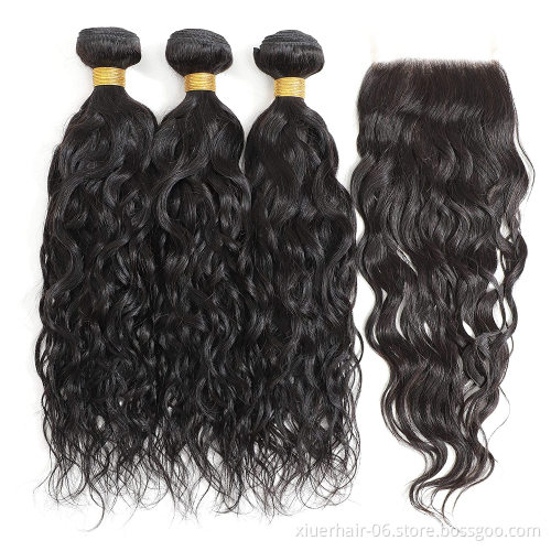 High Quality Mink 10A One Donor 40 Inches 50 Inch Unprocessed Brazilian Raw Bundles Cuticle Aligned Virgin Hair